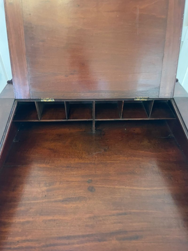 Unusual Antique George III Quality Mahogany Writing Desk